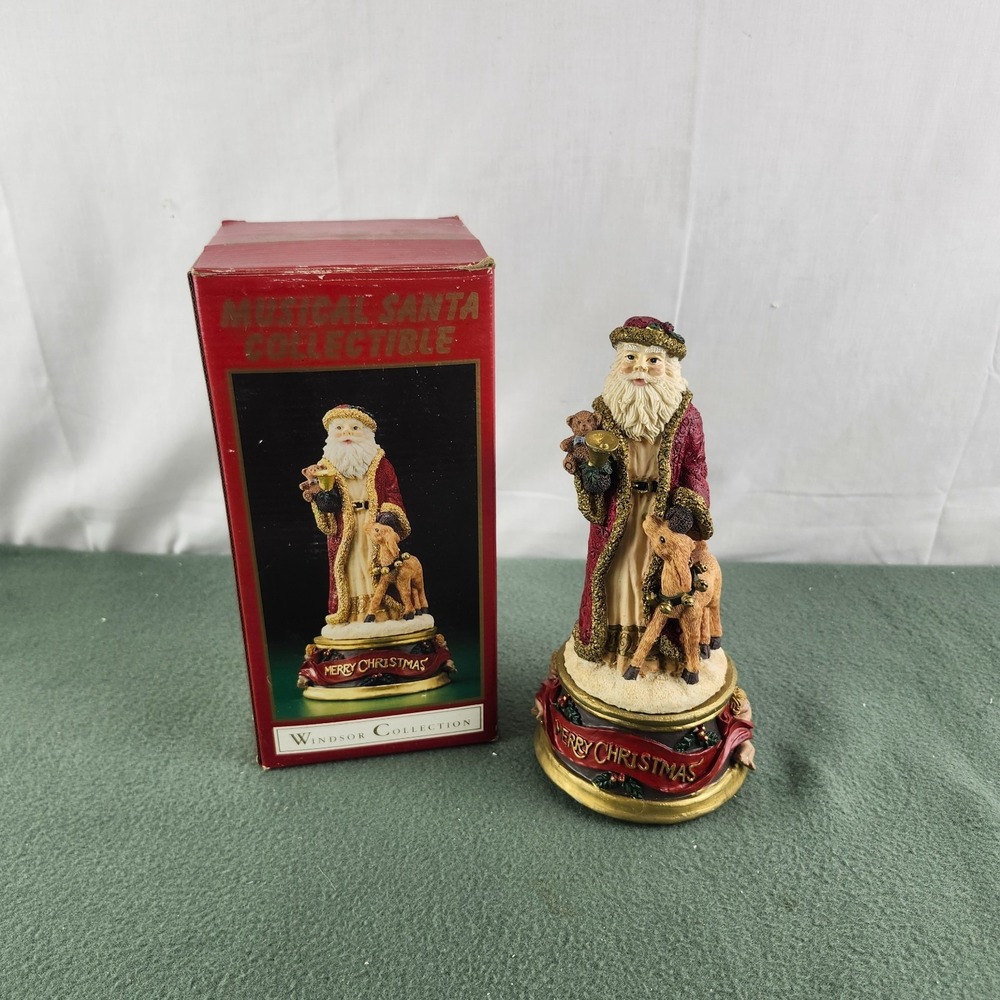 Vintage Windsor Collection " MUSICAL SANTA " figurine holiday song